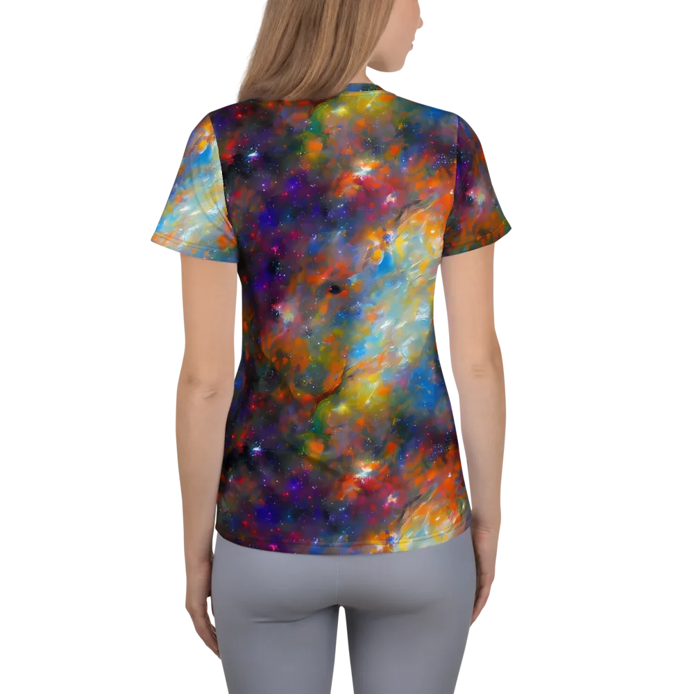 Ephemeral Fantasy on Women's Athletic T-Shirt — Back