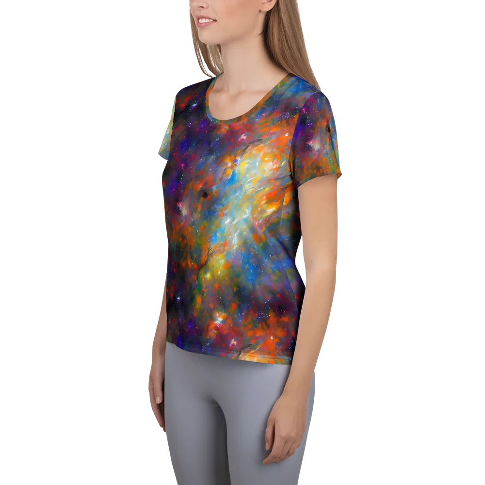 Ephemeral Fantasy on Women's Athletic T-Shirt — Left