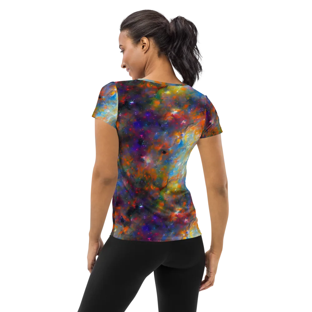 Ephemeral Fantasy on Women's Athletic T-Shirt — Back