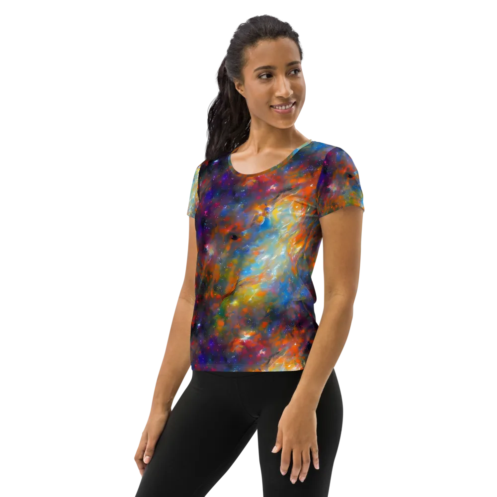 Ephemeral Fantasy on Women's Athletic T-Shirt — Left