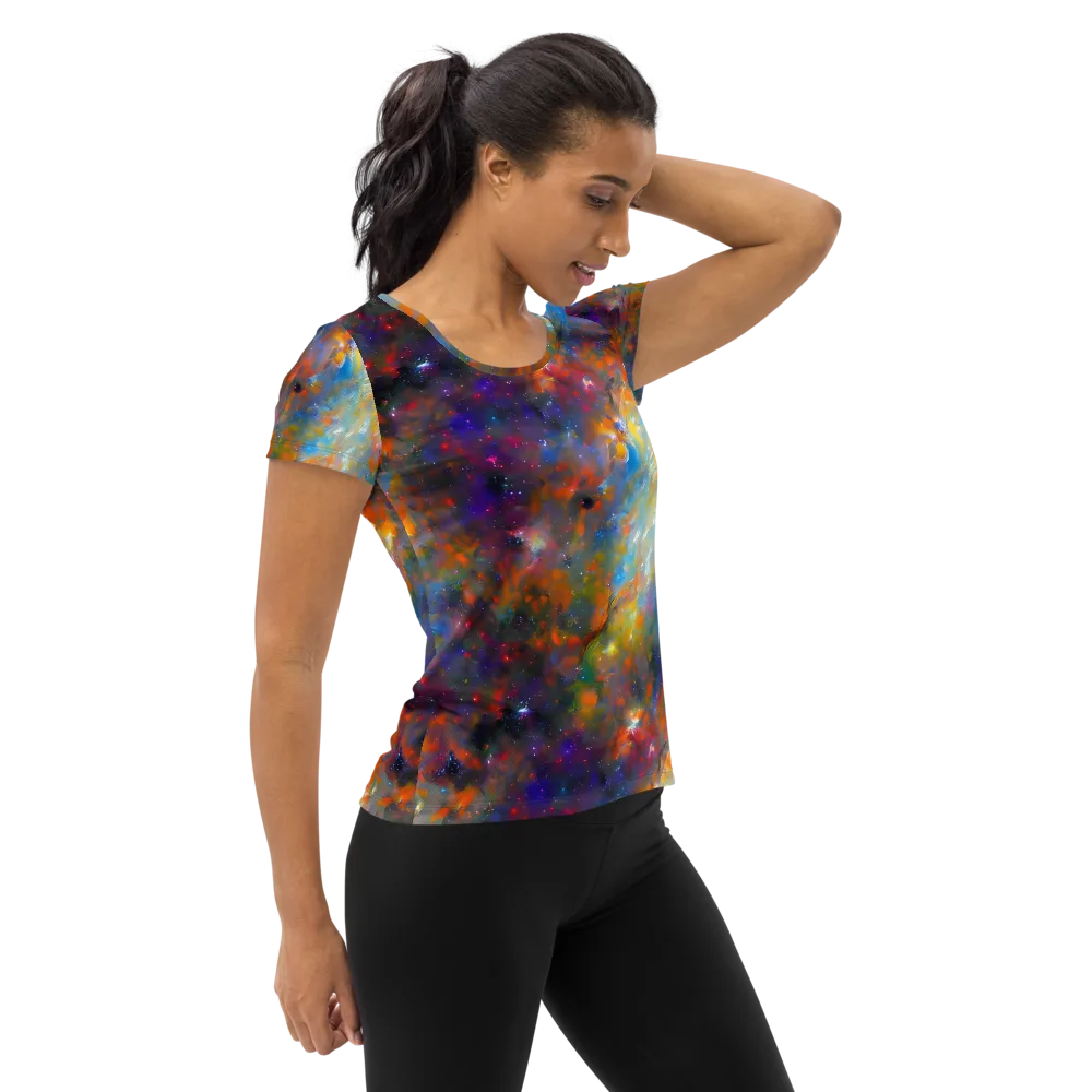 Ephemeral Fantasy on Women's Athletic T-Shirt — Right