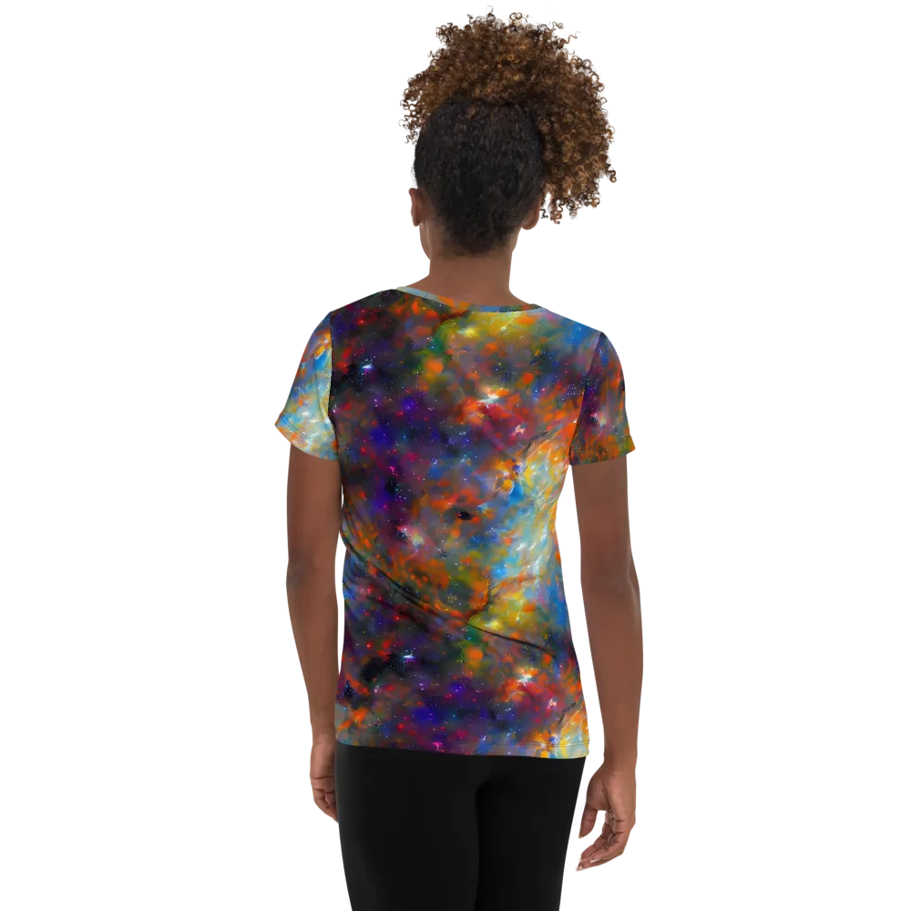 Ephemeral Fantasy on Women's Athletic T-Shirt — Back