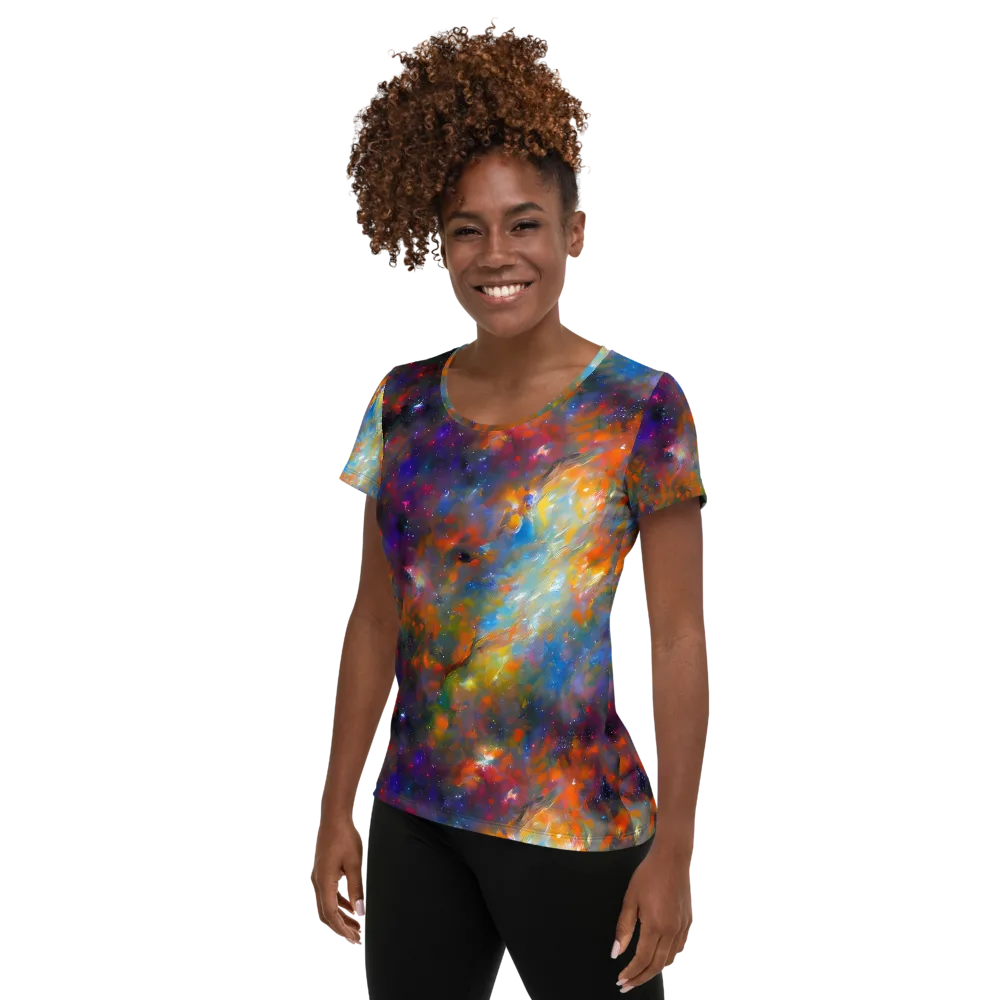 Ephemeral Fantasy on Women's Athletic T-Shirt — Left