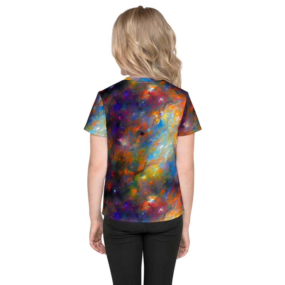 Ephemeral Fantasy on Kids Crew Neck T-Shirt — Back