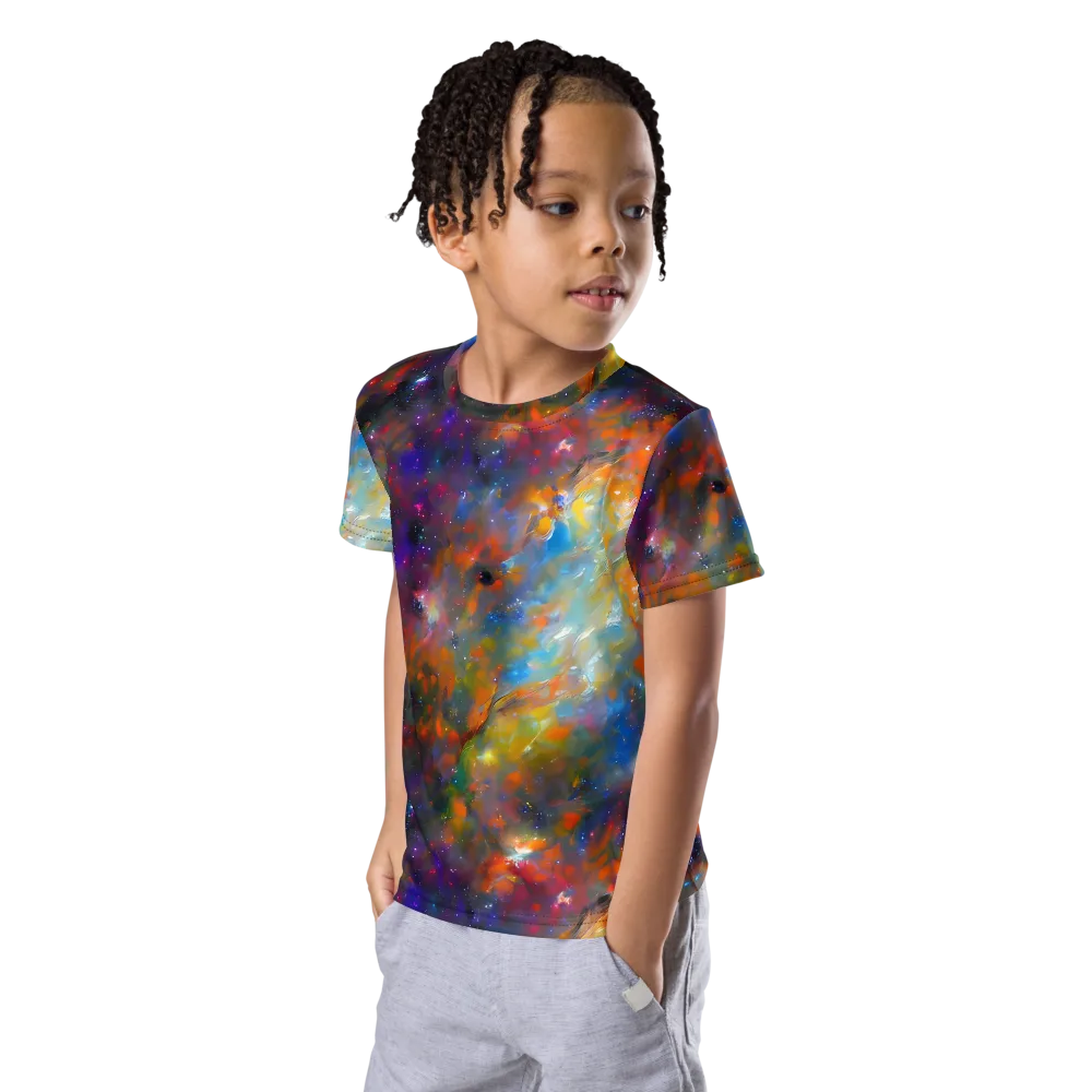 Ephemeral Fantasy on Kids Crew Neck T-Shirt — Left Front
