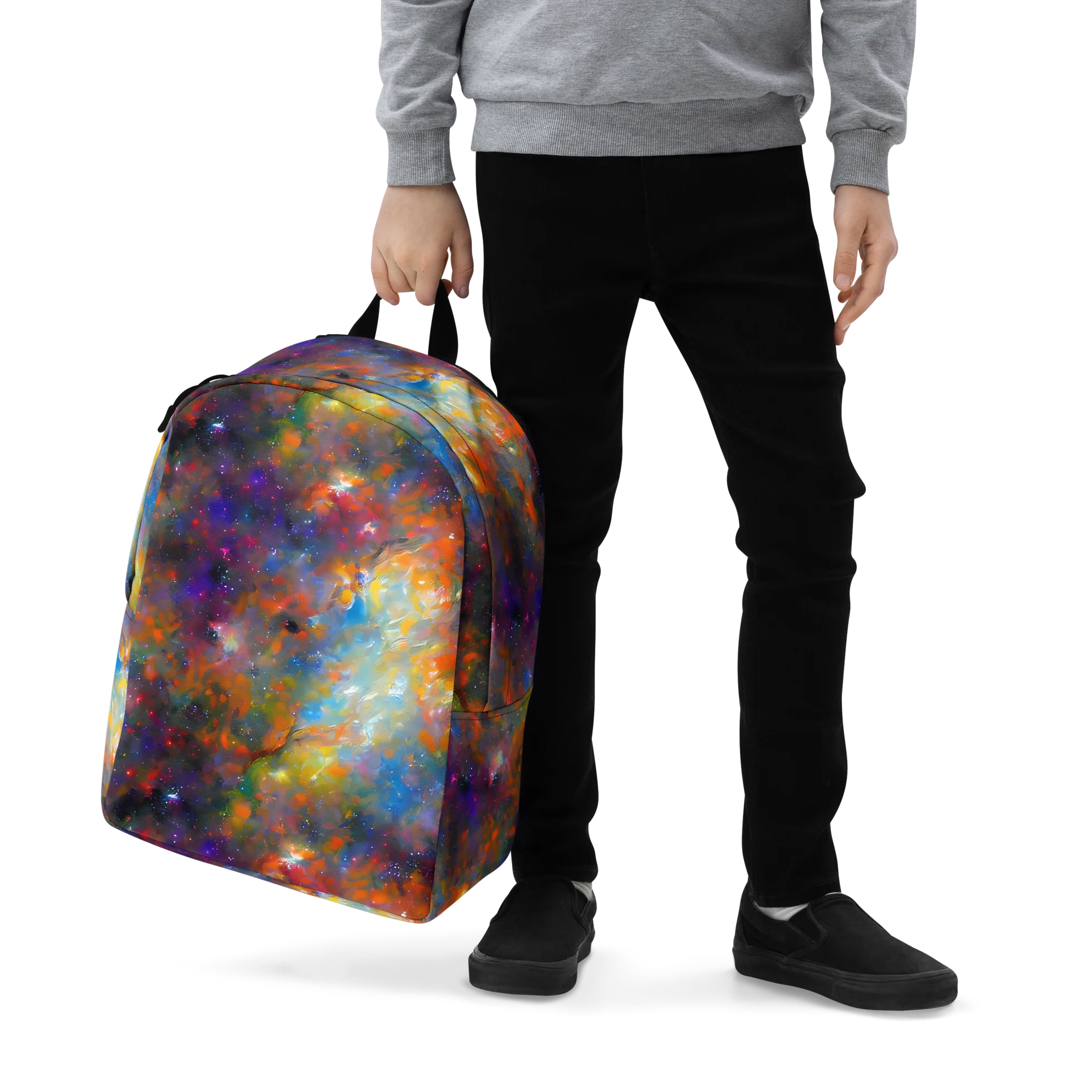 Ephemeral Fantasy on Minimalist Backpack — Zoomed-in