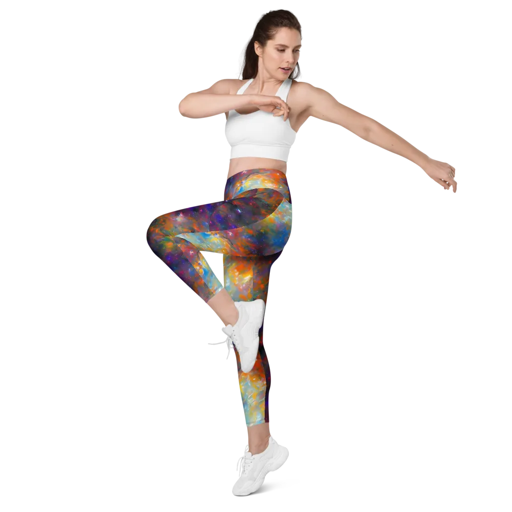 Ephemeral Fantasy on Leggings with Pockets — Left Front