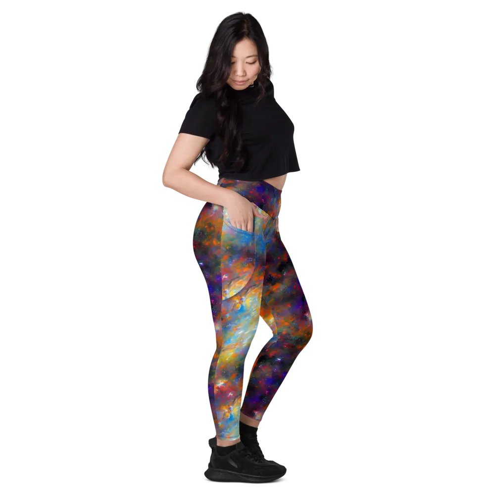 Ephemeral Fantasy on Leggings with Pockets — Right