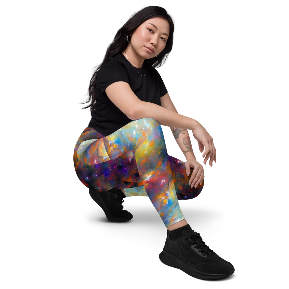 Ephemeral Fantasy on Leggings with Pockets — Right Front