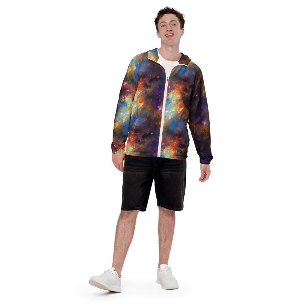 Ephemeral Fantasy on Men's Windbreaker — Front