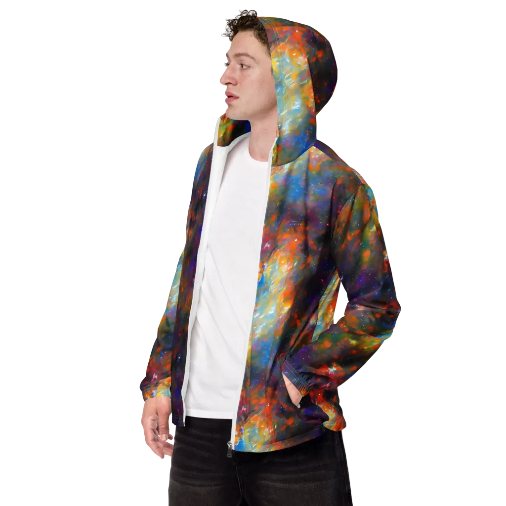 Ephemeral Fantasy on Men's Windbreaker — Left Front
