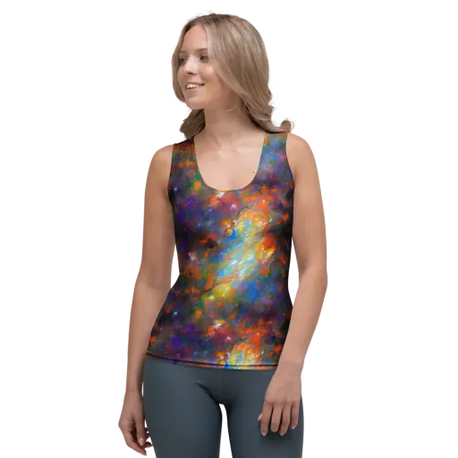 Ephemeral Fantasy on a Women's Tank Top