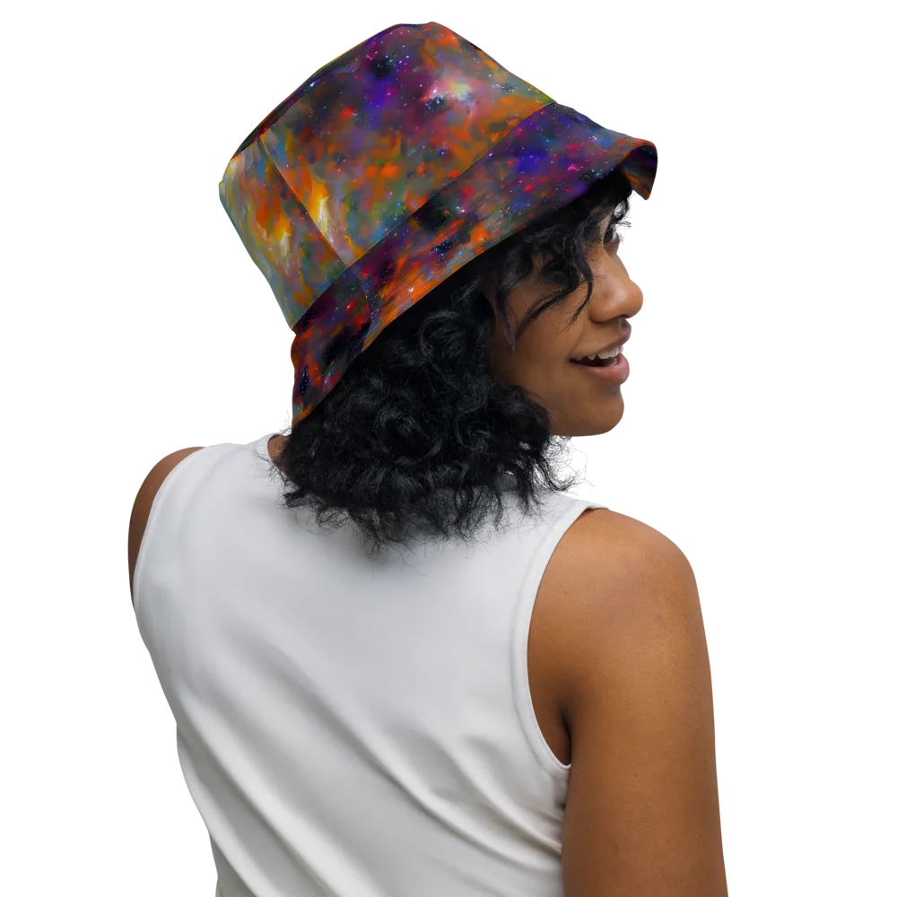 Ephemeral Fantasy on Reversible Bucket Hat — Right Outside