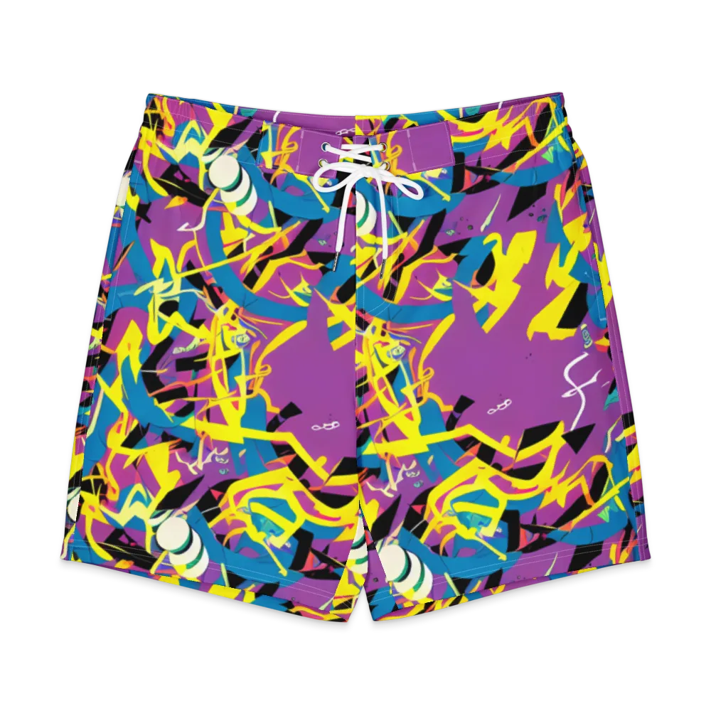 Galactic Sprawl on Men's Board Shorts — Front