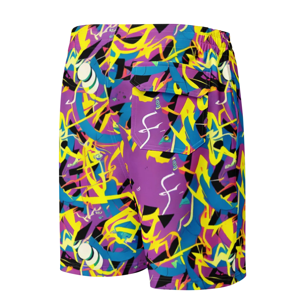 Galactic Sprawl on Men's Board Shorts — Back