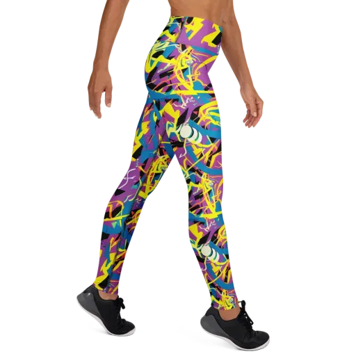 Galactic Sprawl on a Yoga Leggings