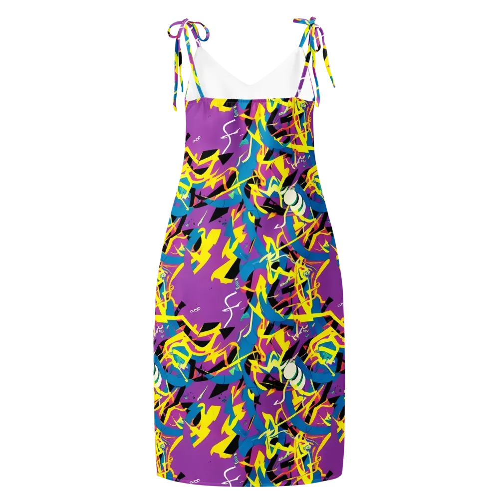 Galactic Sprawl on Slip Dress — Back