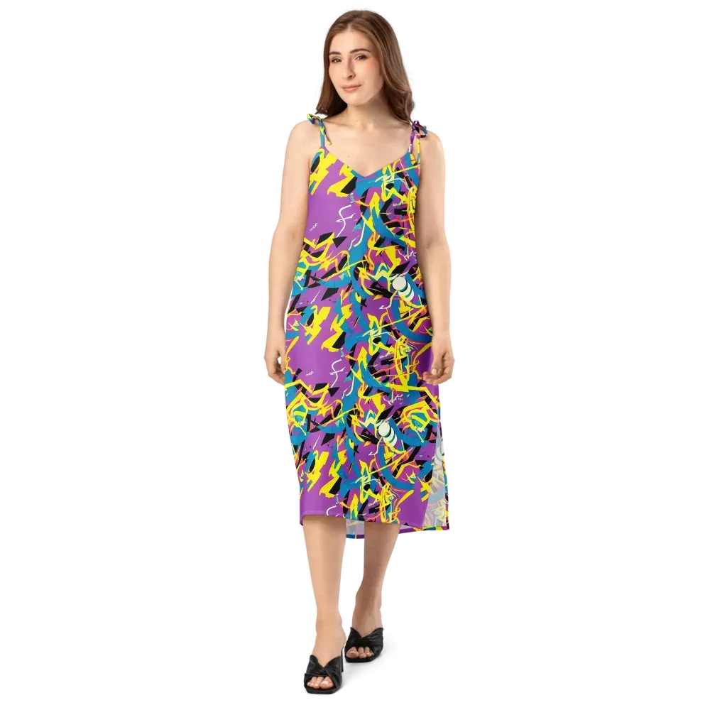 Galactic Sprawl on Slip Dress — Front