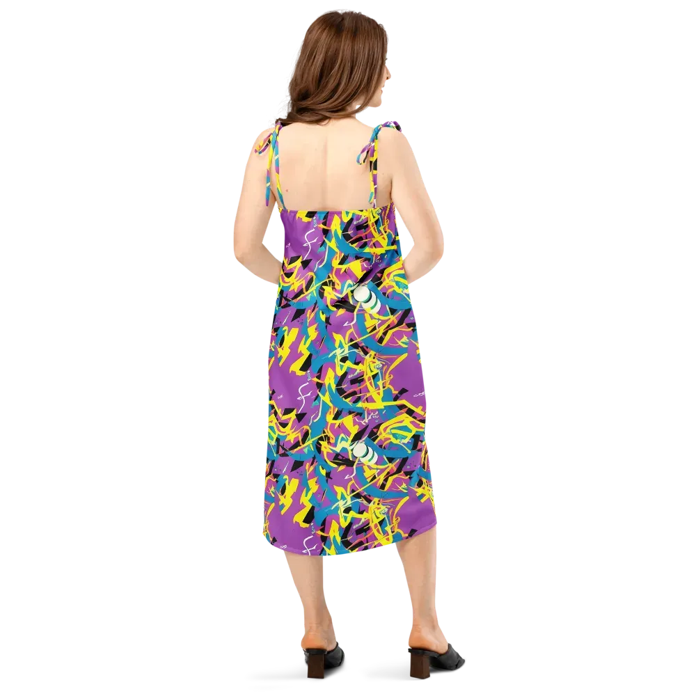 Galactic Sprawl on Slip Dress — Back