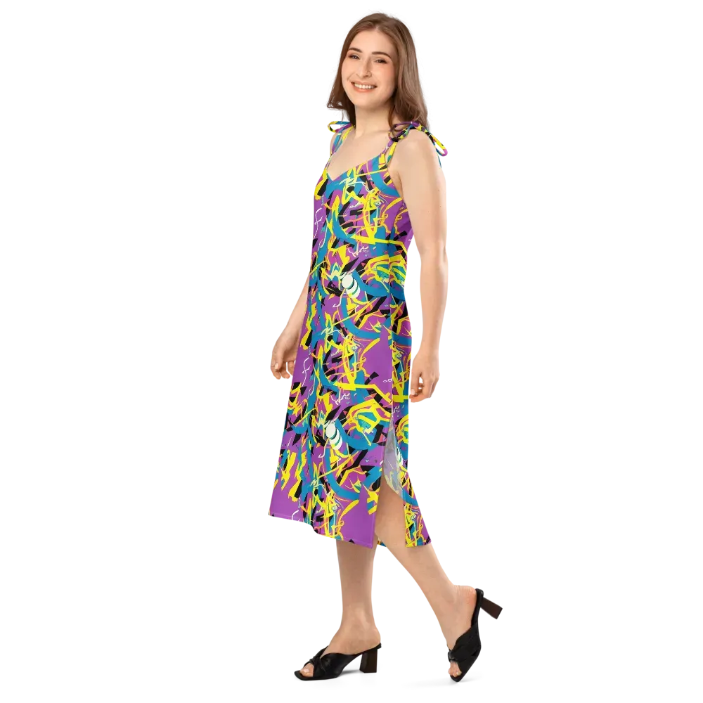 Galactic Sprawl on Slip Dress — Left Front