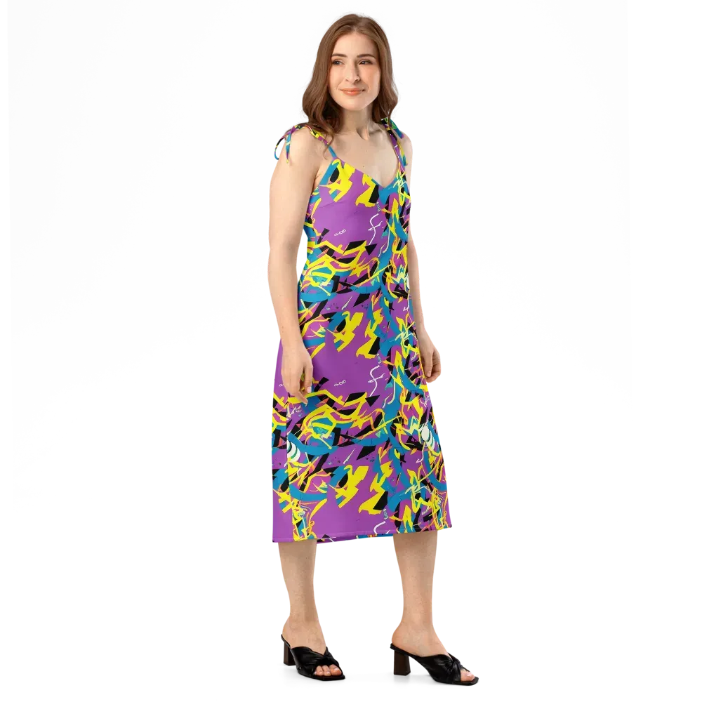 Galactic Sprawl on Slip Dress — Right Front