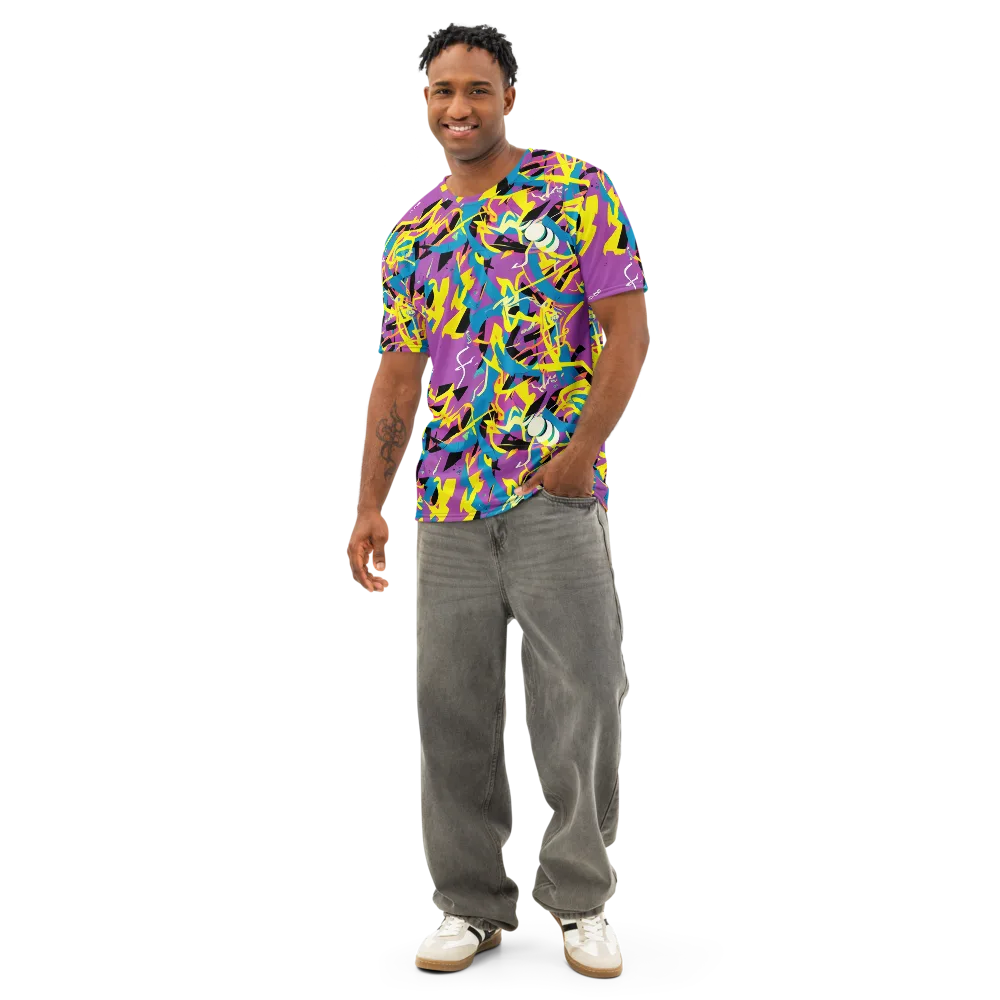 Galactic Sprawl on Men's Cotton Crew Neck T-Shirt — Front