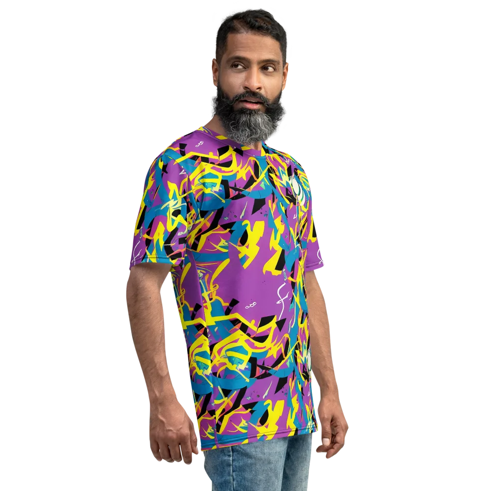 Galactic Sprawl on Men's Crew Neck T-Shirt — Right