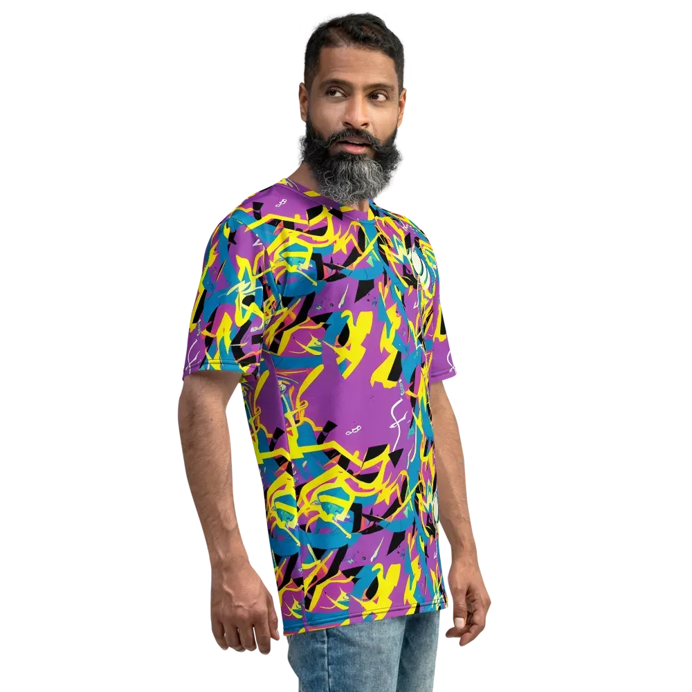 Galactic Sprawl on Men's Crew Neck T-Shirt — Right