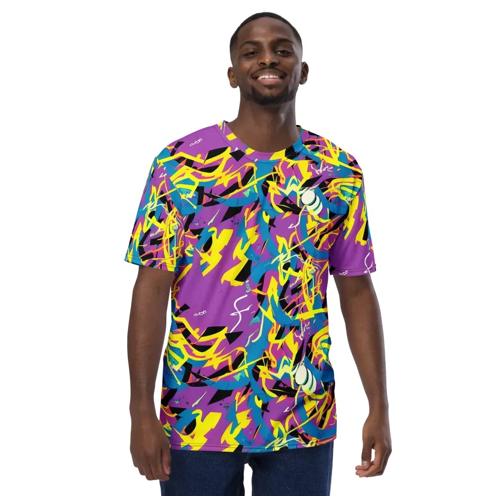 Galactic Sprawl on Men's Crew Neck T-Shirt — Front