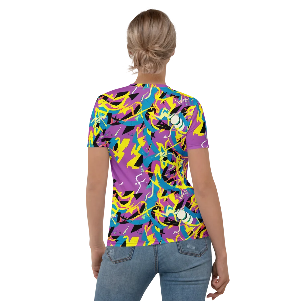 Galactic Sprawl on Women's Crew Neck T-Shirt — Back