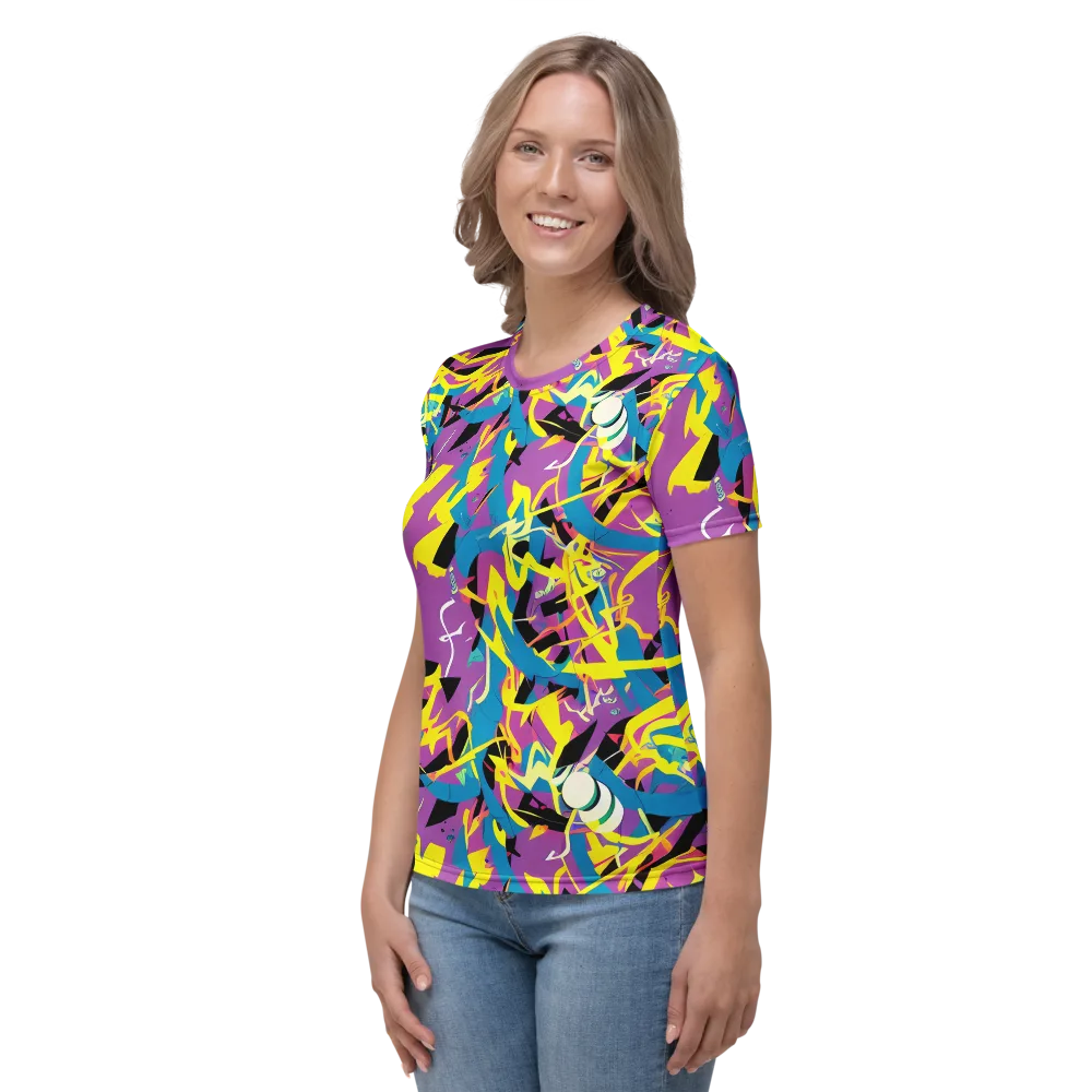 Galactic Sprawl on Women's Crew Neck T-Shirt — Left