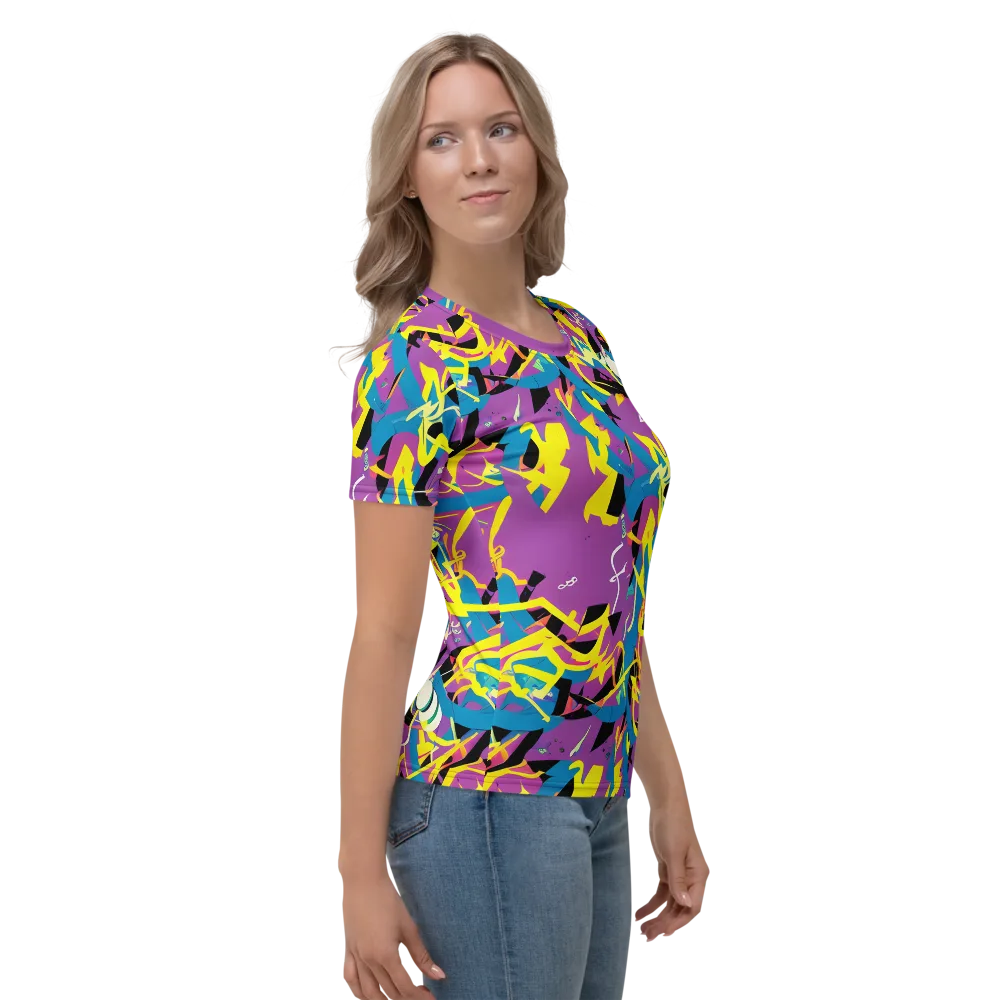 Galactic Sprawl on Women's Crew Neck T-Shirt — Right