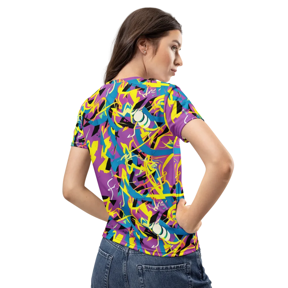 Galactic Sprawl on Women's Crew Neck T-Shirt — Back