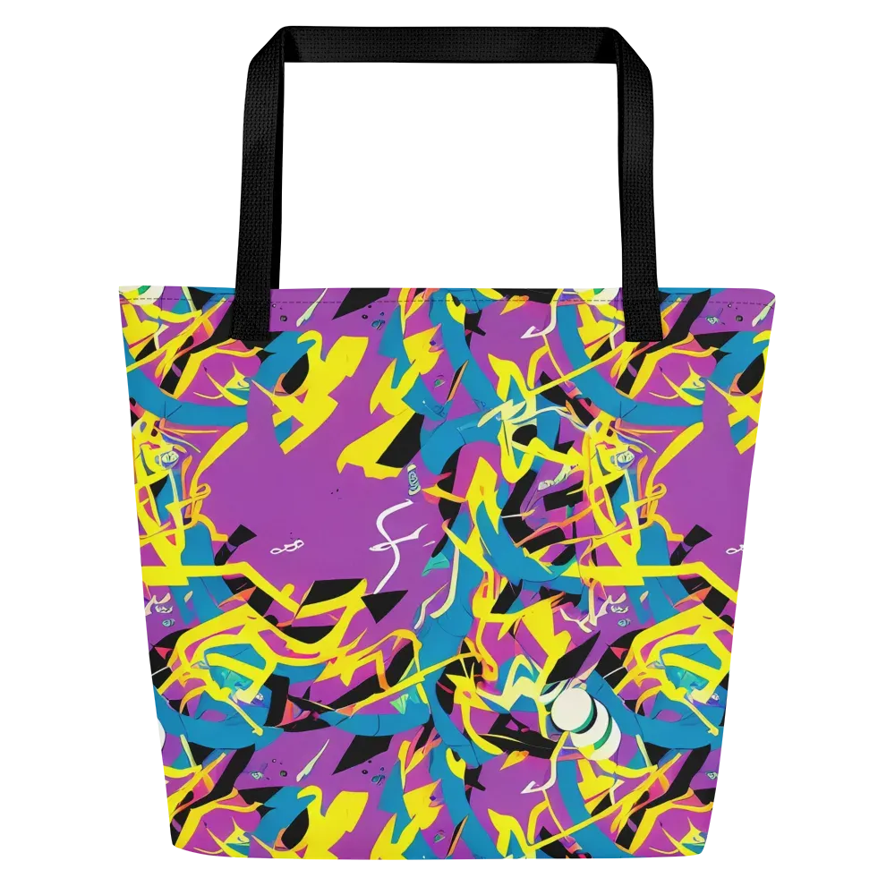 Galactic Sprawl on Large Tote Bag W/ Pocket — Front