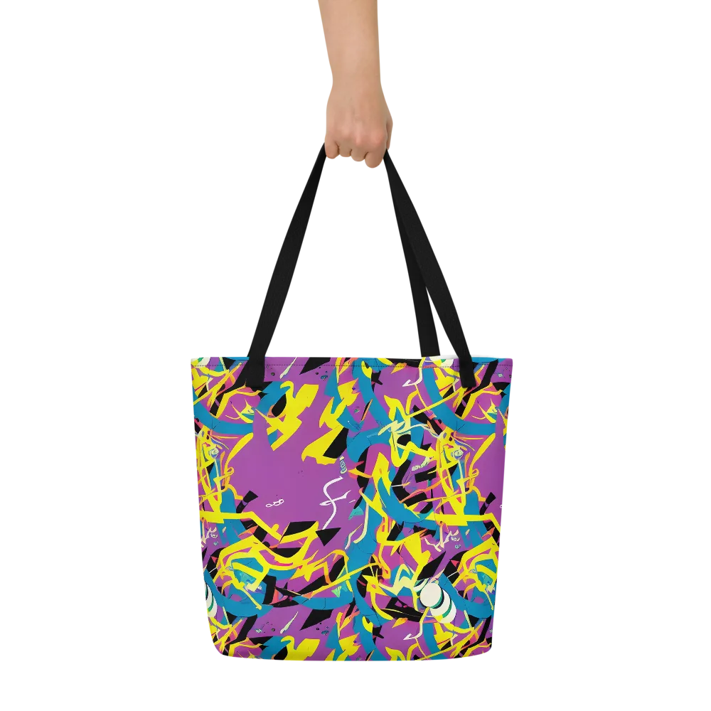Galactic Sprawl on Large Tote Bag W/ Pocket — Front