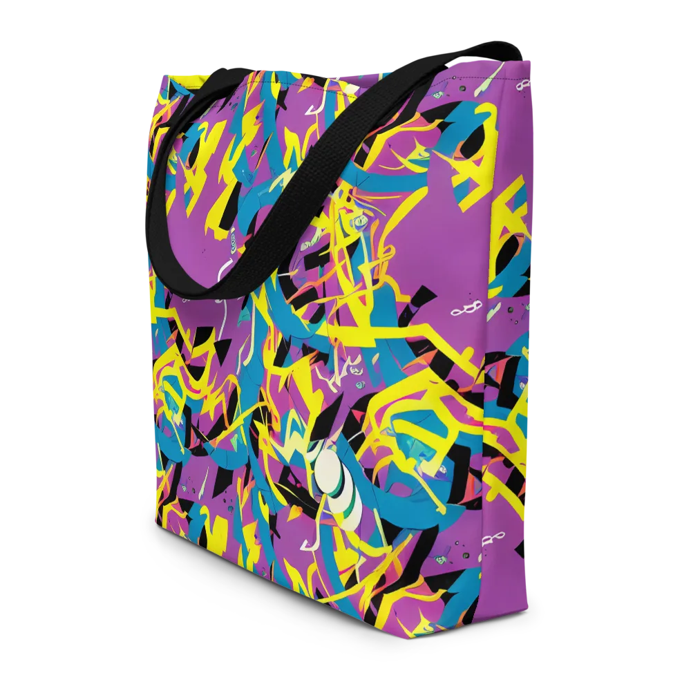 Galactic Sprawl on Large Tote Bag W/ Pocket — Front