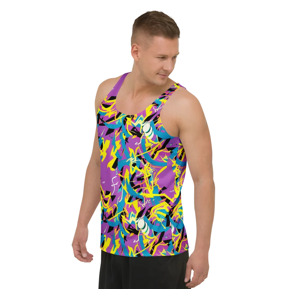 Galactic Sprawl on Men's Tank Top — Left Front