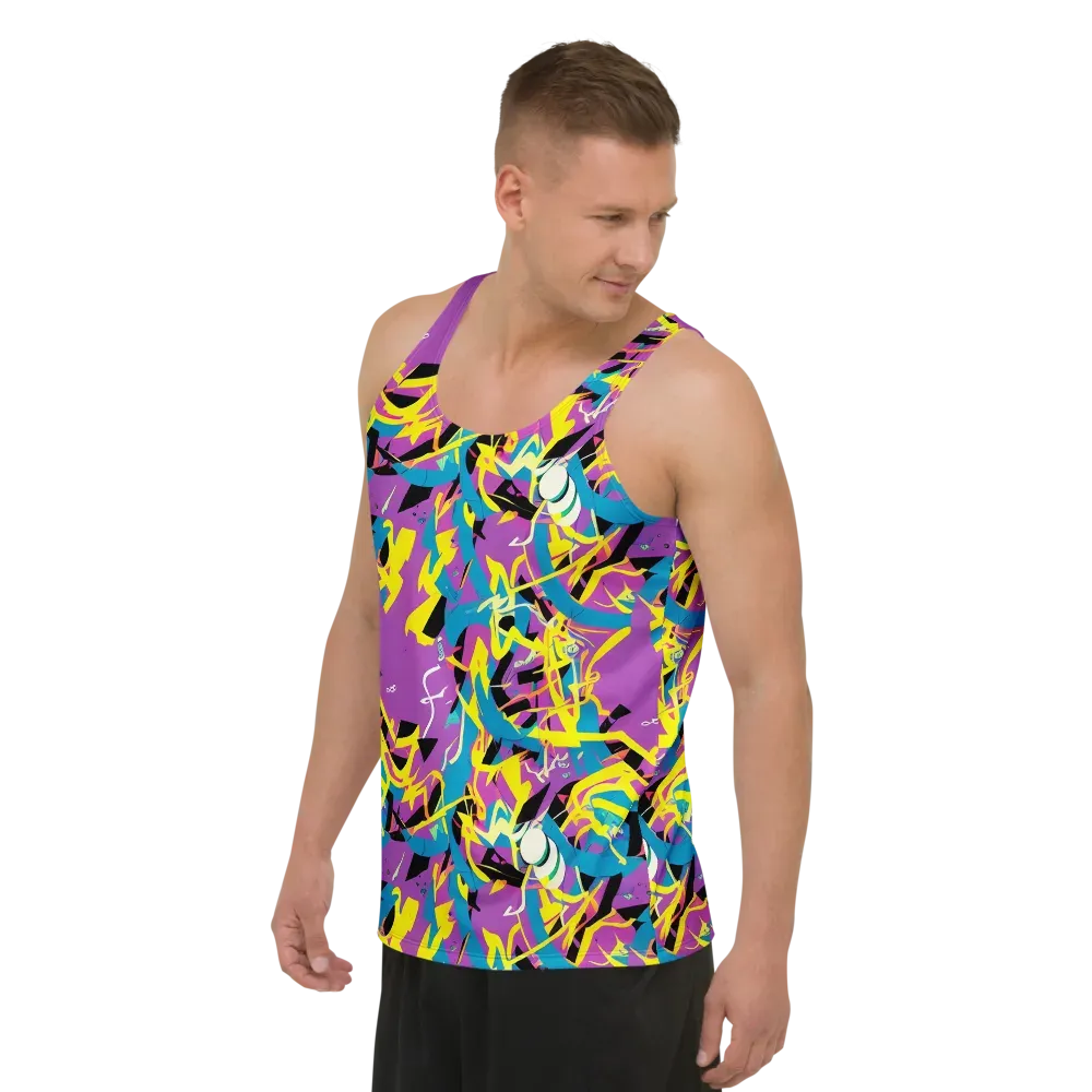 Galactic Sprawl on Men's Tank Top — Left Front