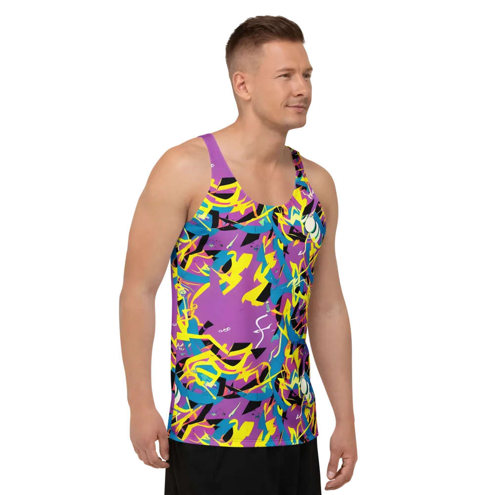 Galactic Sprawl on Men's Tank Top — Right Front