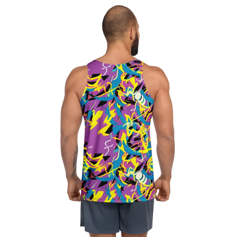 Galactic Sprawl on Men's Tank Top — Back