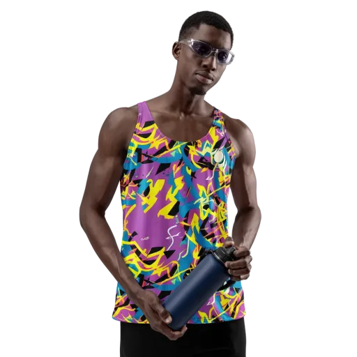 Galactic Sprawl on a Men's Tank Top
