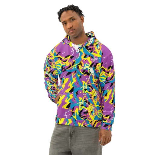 Galactic Sprawl on a Cotton Hoodie