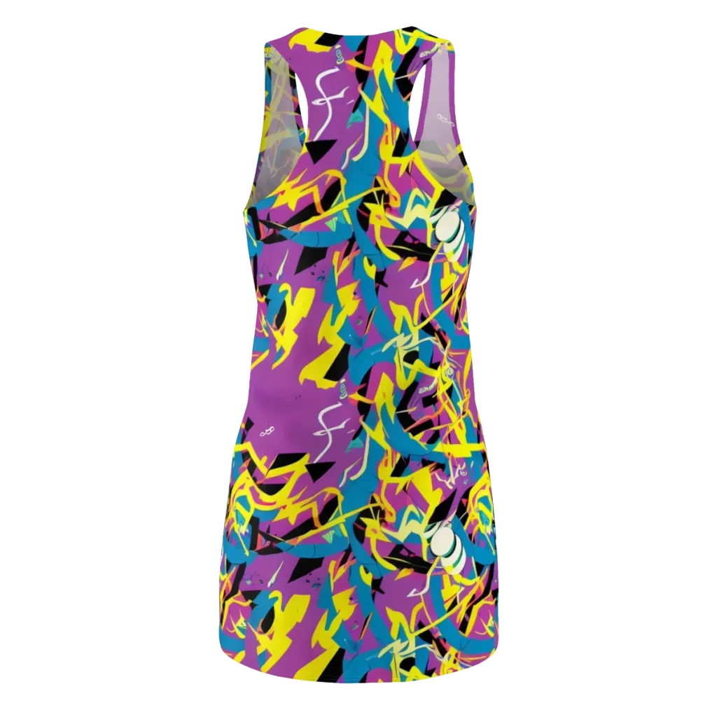 Galactic Sprawl on Racerback Dress — Back
