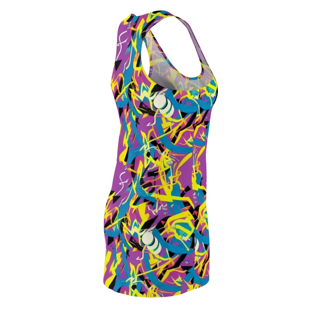 Galactic Sprawl on Racerback Dress — Back Side