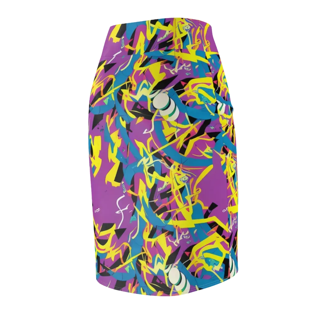Galactic Sprawl on Pencil Skirt — Back Side