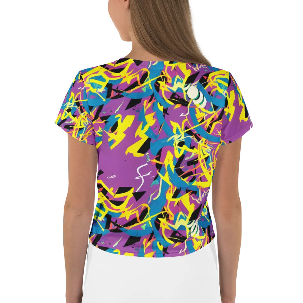 Galactic Sprawl on Crop Tee — Back
