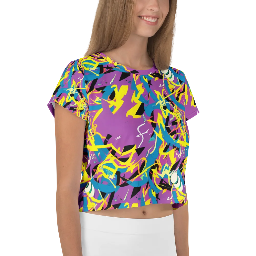 Galactic Sprawl on Crop Tee — Right