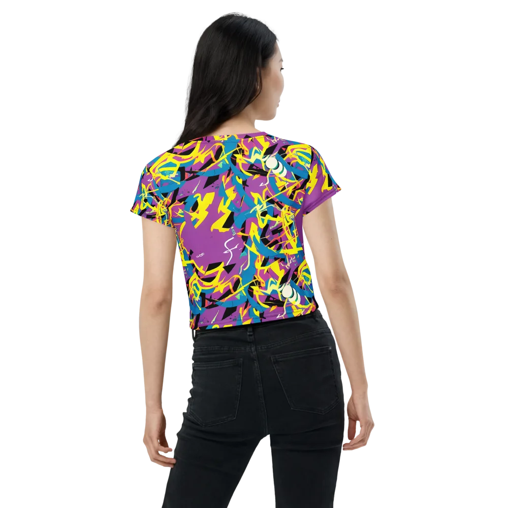 Galactic Sprawl on Crop Tee — Back