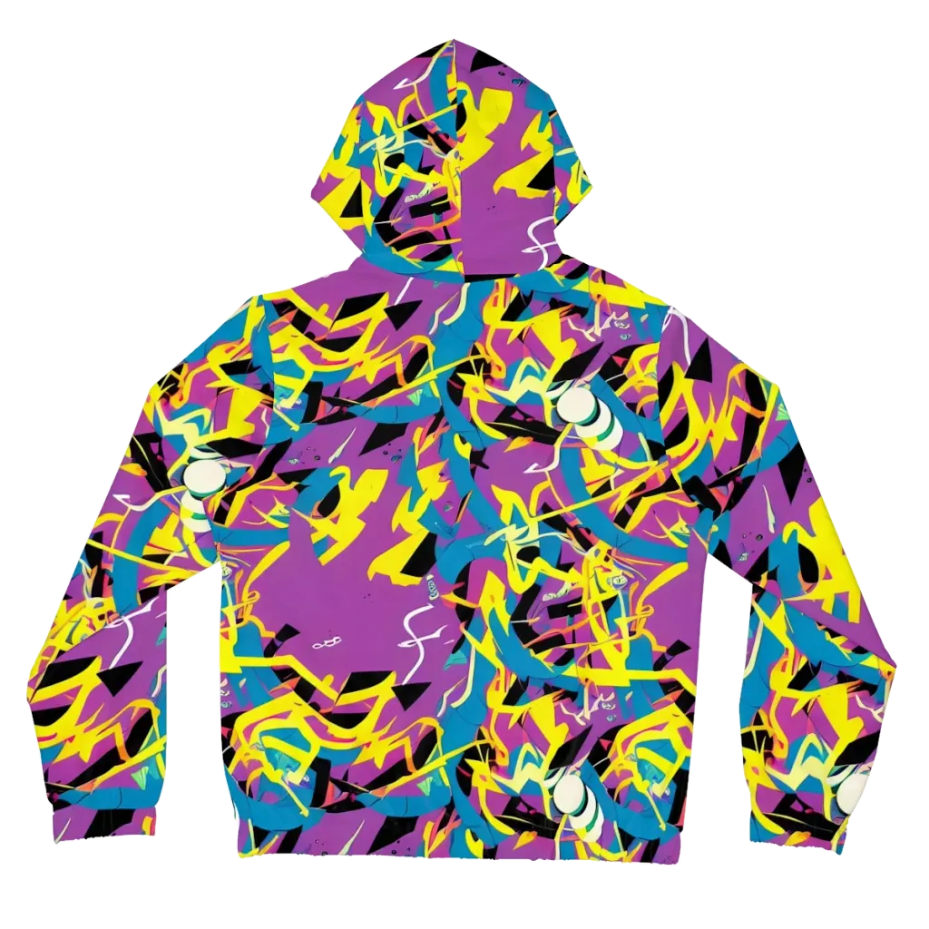 Galactic Sprawl on Women's Full-Zip Hoodie — Back