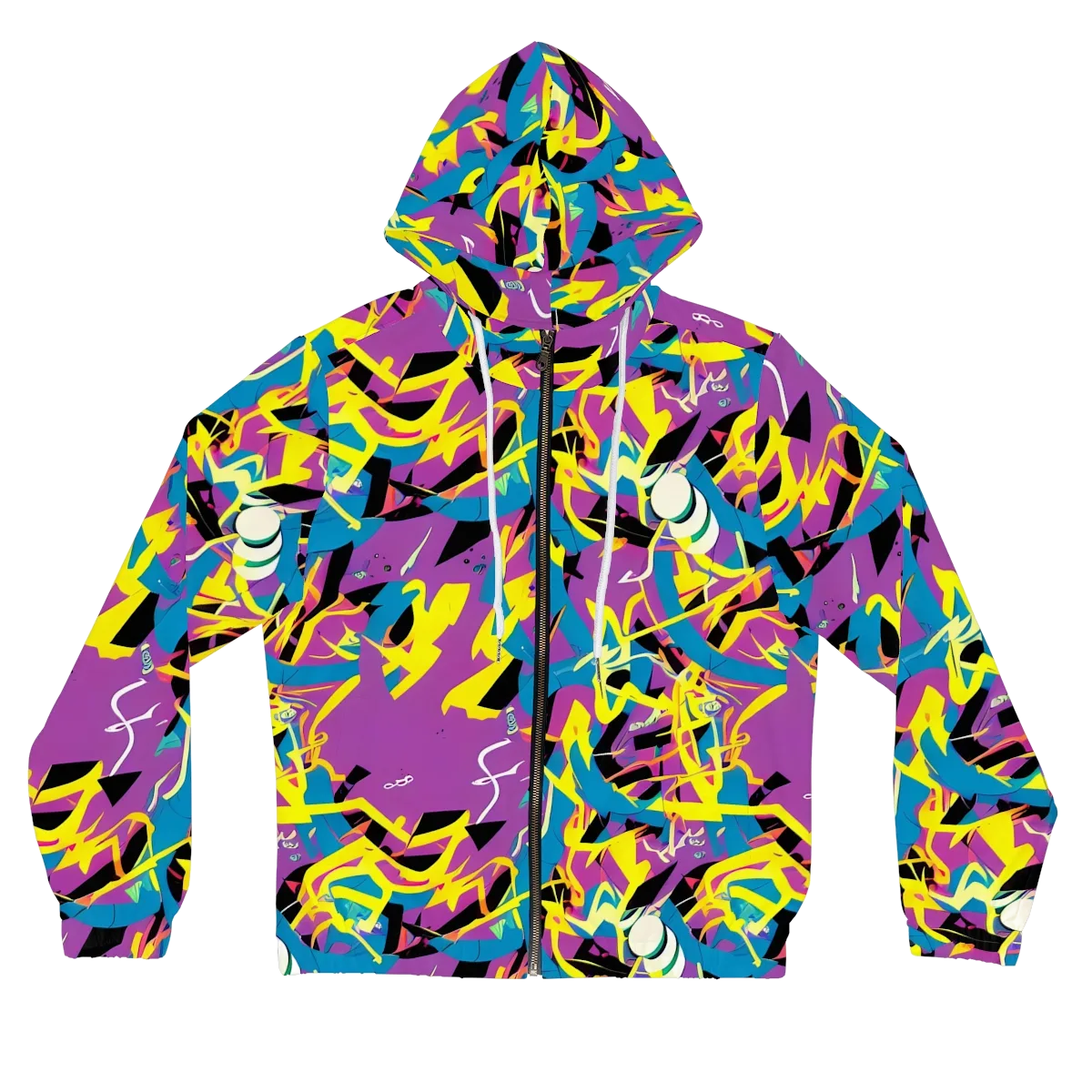 Galactic Sprawl on Women's Full-Zip Hoodie — Front